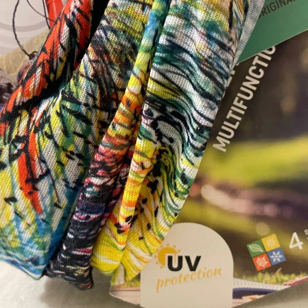 Active Tube Original Multifunction Headband Neck Gaiter Scarf Headwear Print NWT